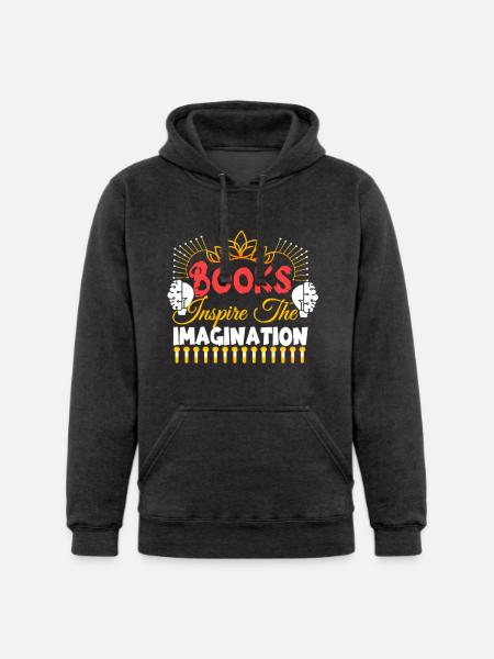 Books Inspire The Imagination - Unisex Heavyweight Hoodie -