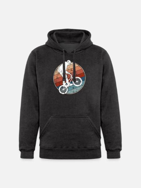 Retro BMX Rider - Unisex Heavyweight Hoodie - 