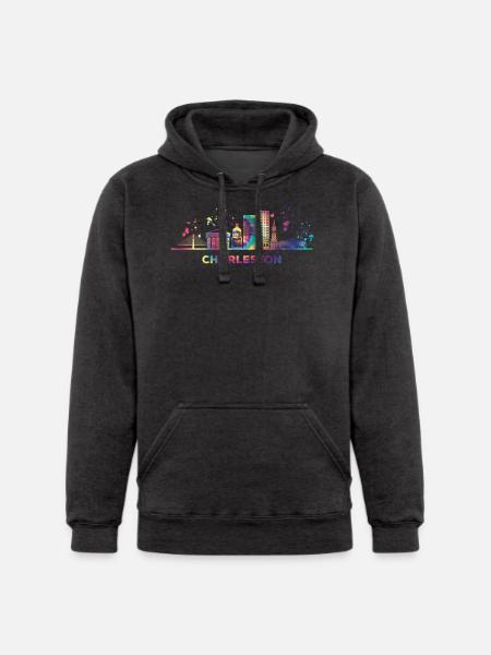 Charlestonian Skyline Charleston - Unisex Heavyweight Hoodie -