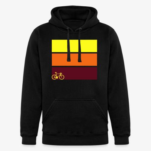 tricolor with bicycle - Unisex Heavyweight Hoodie