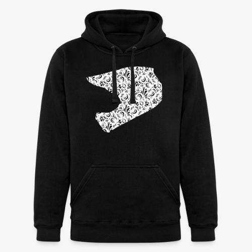 Floral Helmet - Unisex Heavyweight Hoodie