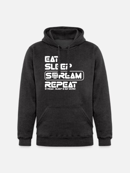 Streamer Life: Eat, Sleep, Repeat - Unisex Heavyweight Hoodie - 