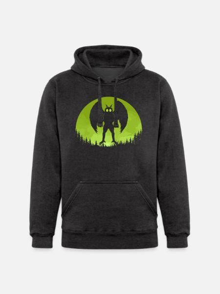 Mothman Moon - Unisex Heavyweight Hoodie - 