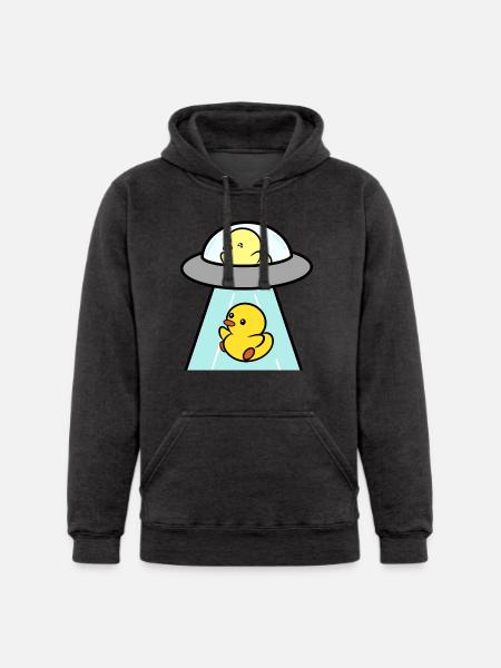 UFO - Duckie and Duck - Unisex Heavyweight Hoodie -