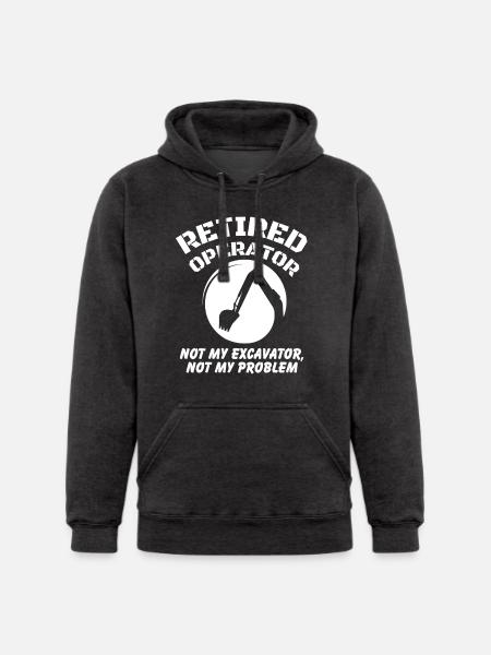 Retired Heavy Equipment Operator - Unisex Heavyweight Hoodie -