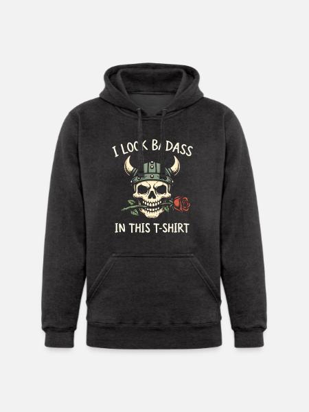 Badass Skull Viking Tee - Unisex Heavyweight Hoodie -