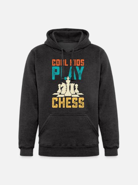 Cool Kids Play Chess - Unisex Heavyweight Hoodie -