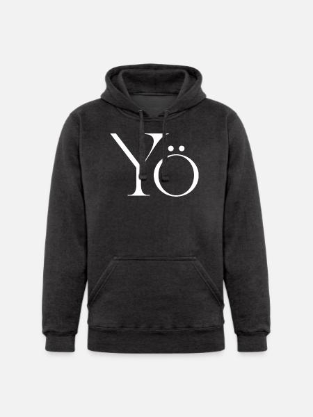 Yö Glyph Monochrome - Unisex Heavyweight Hoodie -