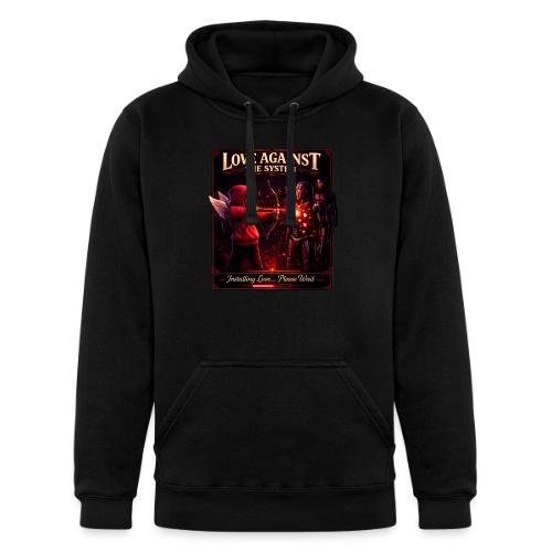 Love Against The System – Cyberpunk Art - Unisex Heavyweight Hoodie