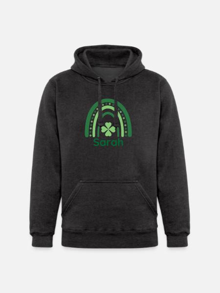 Sarah Clover Charm Boho Rainbow - Unisex Heavyweight Hoodie -