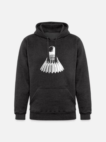 Badminton Ball Tattoo Style - Unisex Heavyweight Hoodie -