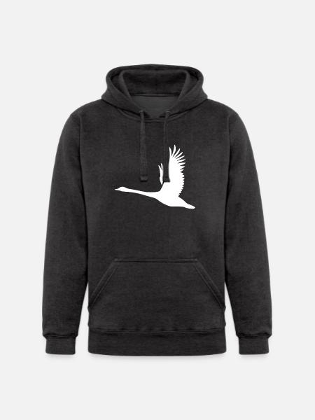 Tattoo Style Swan - Unisex Heavyweight Hoodie - 