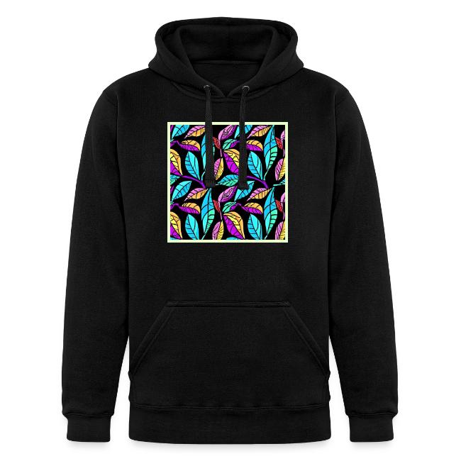 Stained Glass Leaves Design