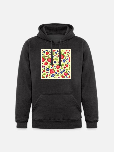 Mixed Berry Seamless Pattern - Unisex Heavyweight Hoodie -