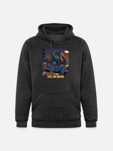 Lunar Swipe Blues - Unisex Heavyweight Hoodie -