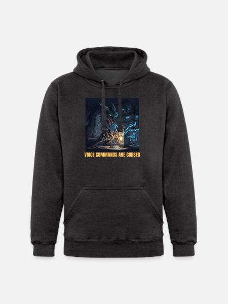 Voice Commands Are Cursed - Unisex Heavyweight Hoodie -