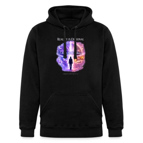 Reality Is Optional Cosmic Reality Shifting Portal - Unisex Heavyweight Hoodie