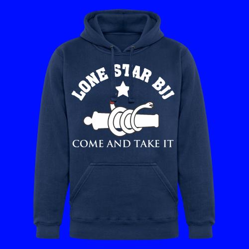 Lone Star BJJ - Come and Take It - White and Red - Unisex Heavyweight Hoodie