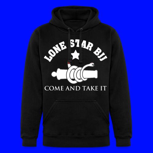 Lone Star BJJ - Come and Take It - White and Red - Unisex Heavyweight Hoodie