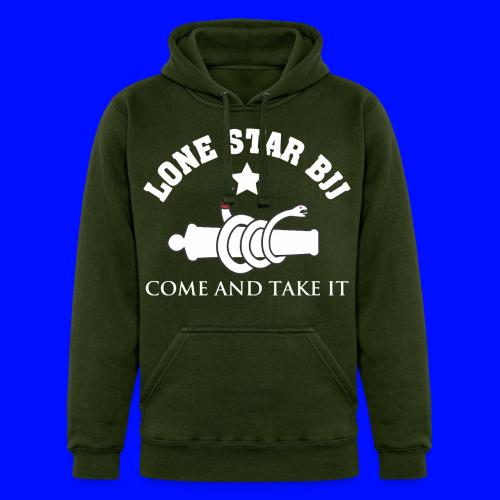 Lone Star BJJ - Come and Take It - White and Red - Unisex Heavyweight Hoodie