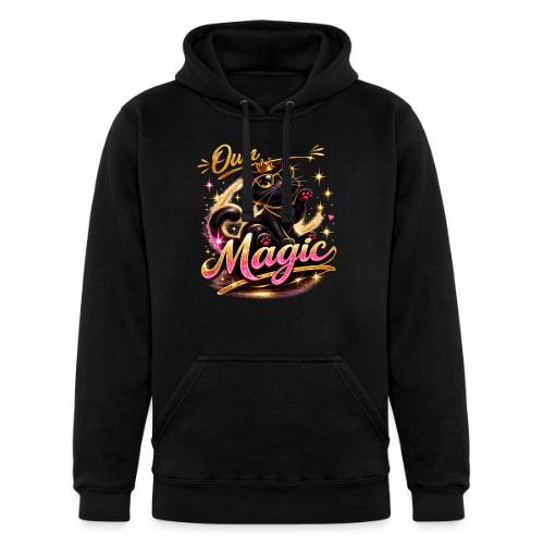 Own Your Magic – Glam Black Cat - Unisex Heavyweight Hoodie