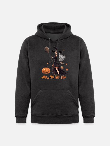Malevolent Midnight Witch - Unisex Heavyweight Hoodie -