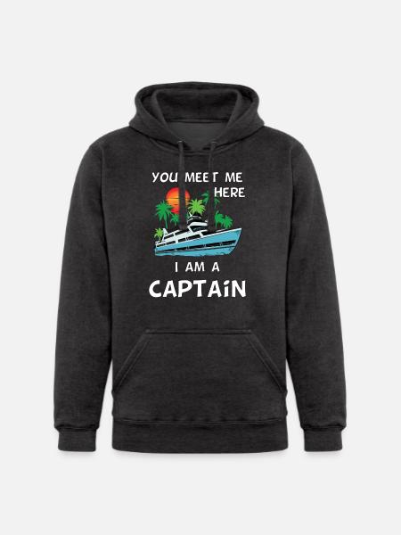 Captain Boat yacht - Unisex Heavyweight Hoodie -