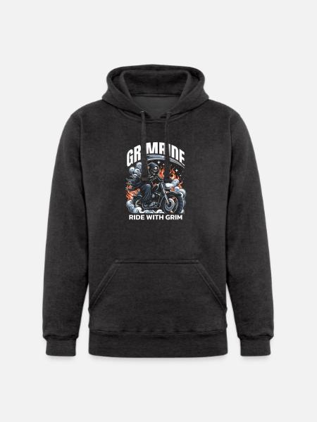 Customizable Grim Ride - Unisex Heavyweight Hoodie - 