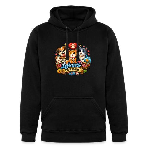 Pet Lover Forever Cute Cats & Dogs - Unisex Heavyweight Hoodie