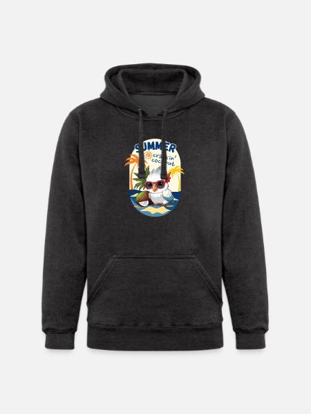 cockatoo and coconut - Unisex Heavyweight Hoodie -
