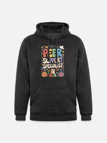 Peer Support - Unisex Heavyweight Hoodie -
