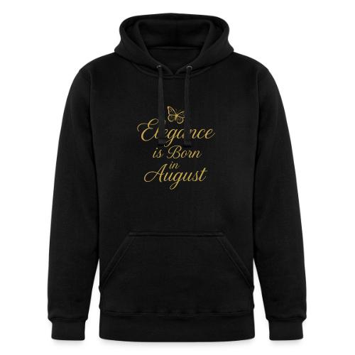 Elegance Is Born in August | Gold Butterfly - Unisex Heavyweight Hoodie