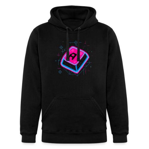 Neon Pixel A Key - Unisex Heavyweight Hoodie