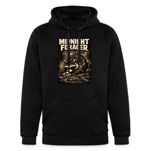 Midnight Forager Raccoon Mushroom Hunter - Unisex Heavyweight Hoodie