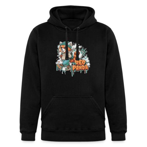 Red Panda Street Graffiti Vibes - Unisex Heavyweight Hoodie