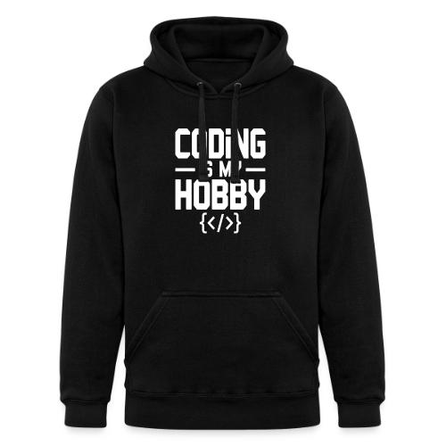 Coding Is My Hobby Typography - Unisex Heavyweight Hoodie