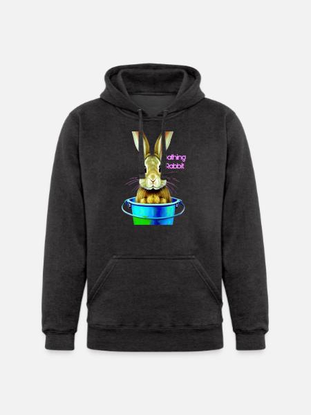 Rabbit in bucket - Unisex Heavyweight Hoodie - 