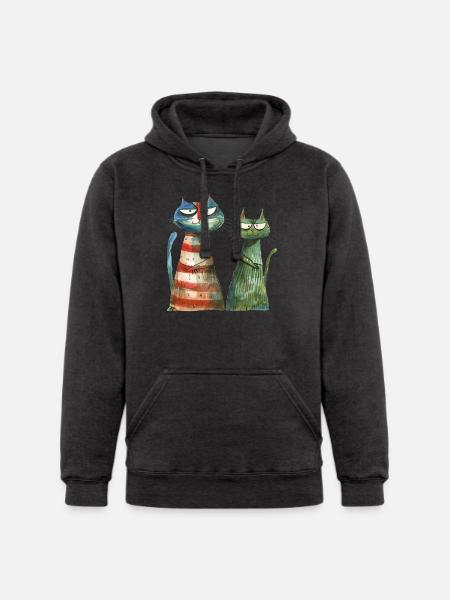 Funny Cat - Unisex Heavyweight Hoodie -
