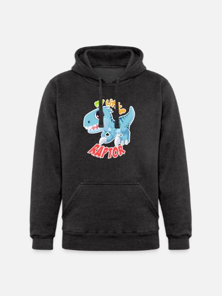 BABY BLUE RAPTOR - Unisex Heavyweight Hoodie -