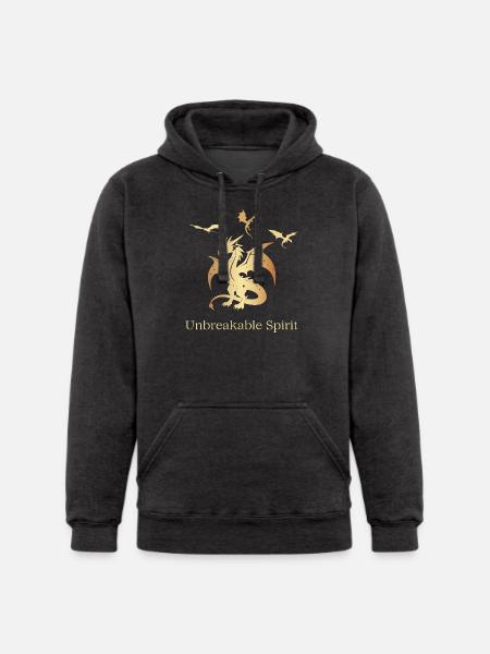 Unbreakable Spirit Dragon - Unisex Heavyweight Hoodie - 
