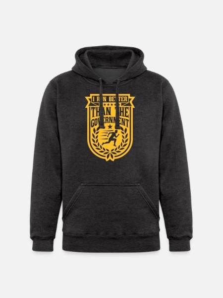 run better than government - Unisex Heavyweight Hoodie - 