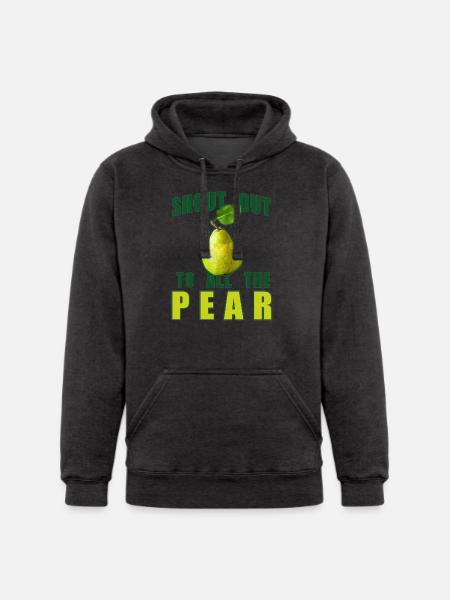 Shout Out To All The Pear - Unisex Heavyweight Hoodie - black