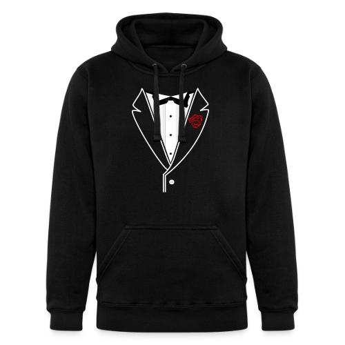 Tuxedo w/White Lapel - Unisex Heavyweight Hoodie