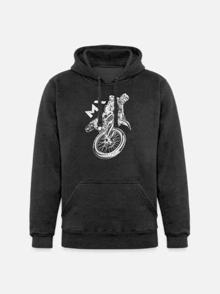 Motocross MX Rider - Unisex Heavyweight Hoodie - black