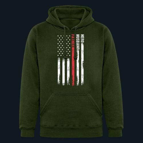 American Best Dad Hero Husband Father - Unisex Heavyweight Hoodie