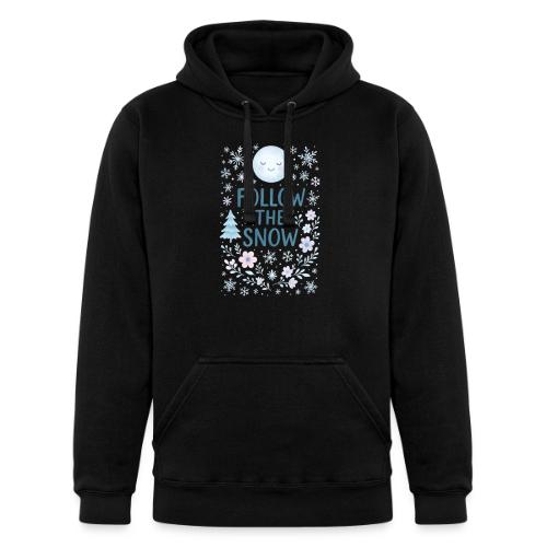 Follow the Snow – Cozy Winter Watercolor - Unisex Heavyweight Hoodie