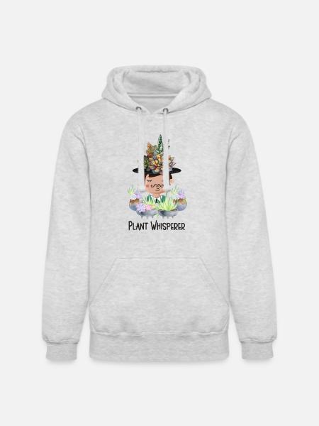 Plant Whisperer - Unisex Heavyweight Hoodie - ash gray
