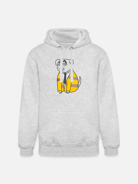 Business Bee in Suit - Unisex Heavyweight Hoodie - ash gray