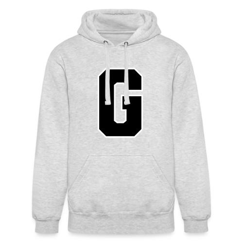 Varsity Letter G Collegiate Alphabet Art - Unisex Heavyweight Hoodie