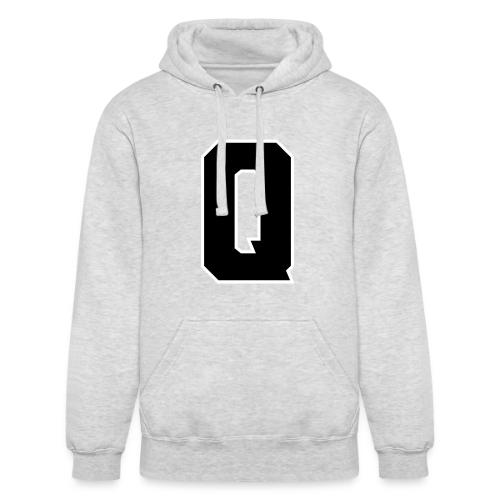 Varsity Letter Q Collegiate Font Graphic - Unisex Heavyweight Hoodie